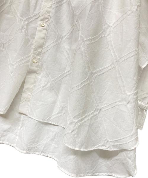 near.nippon（ニアーニッポン）near.nippon (ニアーニッポン) フレアスリーブシャツ ホワイト サイズ:Freeの古着・服飾アイテム