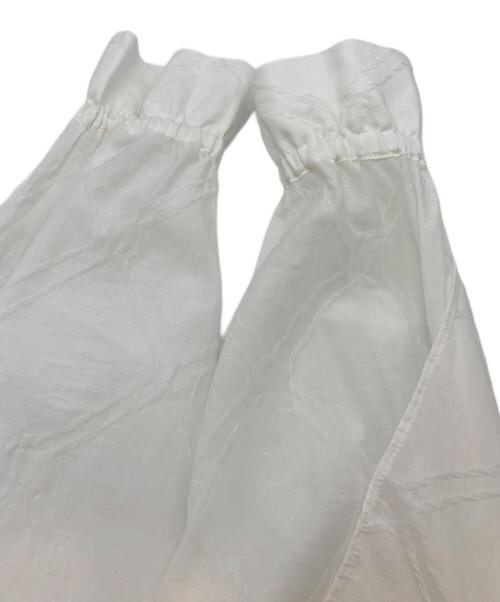 near.nippon（ニアーニッポン）near.nippon (ニアーニッポン) フレアスリーブシャツ ホワイト サイズ:Freeの古着・服飾アイテム