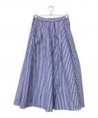 journal standard luxeジャーナルスタンダード ラックス）の古着「ストライプタックギャザースカート」｜ブルー