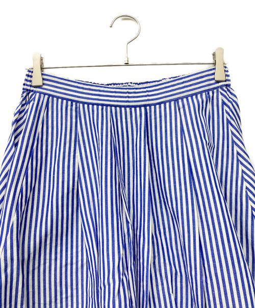 journal standard luxe（ジャーナルスタンダード ラックス）journal standard luxe (ジャーナルスタンダード リュクス) ストライプタックギャザースカート ブルー サイズ:-の古着・服飾アイテム
