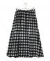 Spick and Span（スピックアンドスパン）の古着「シアーギンガムチェックスカート」｜ブラック