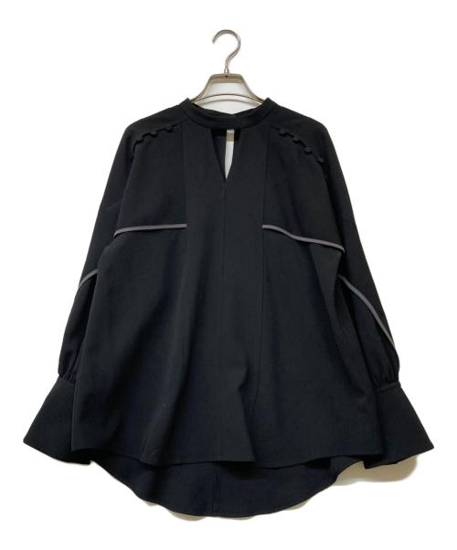 PUBLIC TOKYO（パブリックトウキョウ）PUBLIC TOKYO (パブリックトウキョウ) ケープスリーブブラウス ブラック サイズ:FREEの古着・服飾アイテム