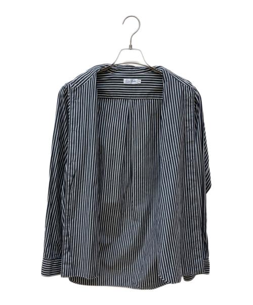 sans limite（サンリミット）Sans limite (サンリミット) ストライプシャツ グレー×ホワイト サイズ:1の古着・服飾アイテム
