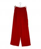 MAISON SPECIALメゾンスペシャル）の古着「ワイドストレートイージーパンツ」｜レッド