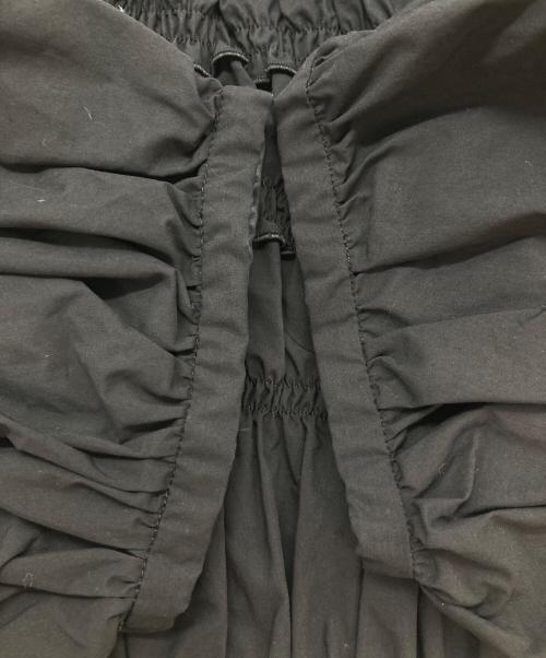 MECRE（メクル）MECRE (メクル) SHRRING GATHER BLOUSE ブラック サイズ:FREEの古着・服飾アイテム