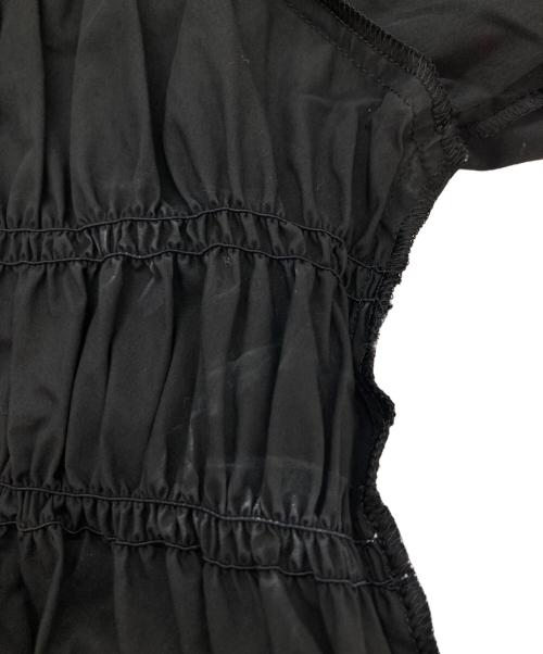 MECRE（メクル）MECRE (メクル) SHRRING GATHER BLOUSE ブラック サイズ:FREEの古着・服飾アイテム