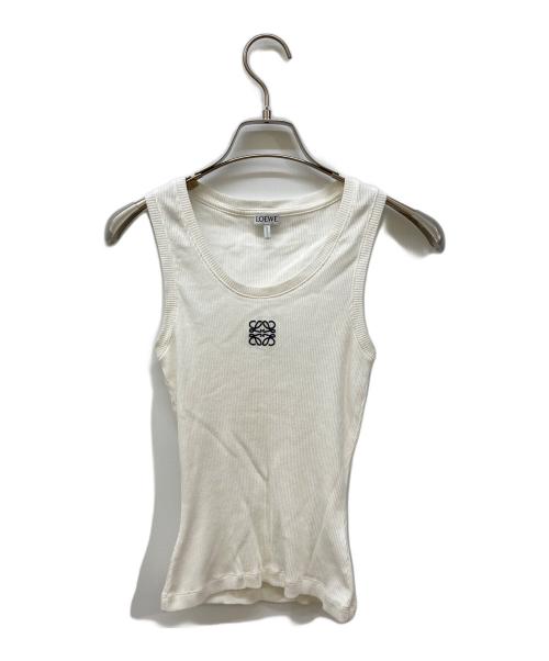LOEWE（ロエベ）LOEWE (ロエベ) アナグラムタンクトップ ホワイト サイズ:XSの古着・服飾アイテム