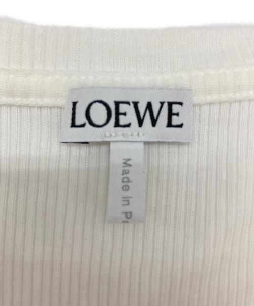 LOEWE（ロエベ）LOEWE (ロエベ) アナグラムタンクトップ ホワイト サイズ:XSの古着・服飾アイテム