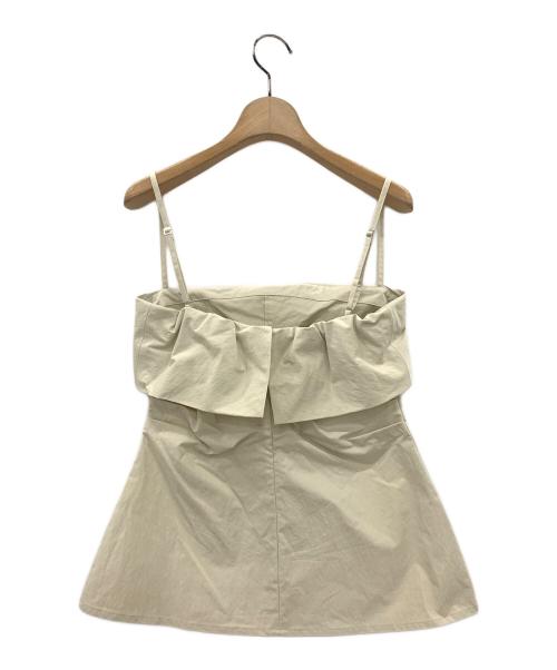 BABYLONE（バビロン）BABYLONE (バビロン) コットンナイロンキャミブラウス ベージュ サイズ:Fの古着・服飾アイテム