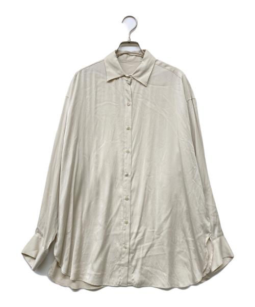 BABYLONE（バビロン）BABYLONE (バビロン) ウォッシャブルシルクシャツ ベージュ サイズ:Fの古着・服飾アイテム