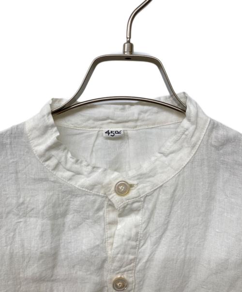 45R（フォーティファイブ・アール）45R (フォーティファイブ・アール) インドリネンの908イージーシャツ ホワイト サイズ:FREEの古着・服飾アイテム