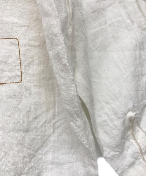 45R（フォーティファイブ・アール）45R (フォーティファイブ・アール) インドリネンの908イージーシャツ ホワイト サイズ:FREEの古着・服飾アイテム