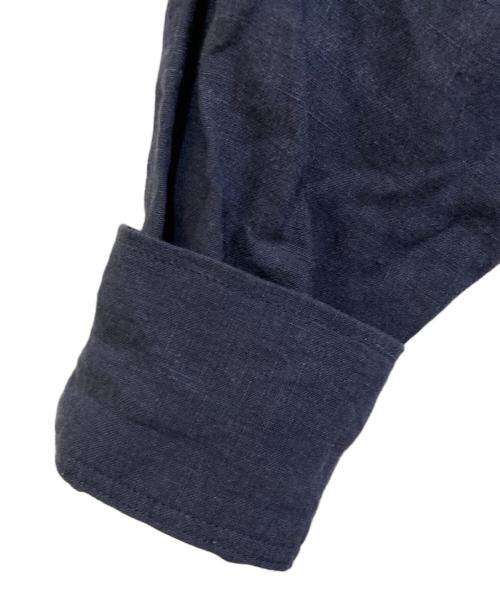 Whim Gazette（ウィムガゼット）Whim Gazette (ウィムガゼット) リネンシャツ ネイビー サイズ:SIZE Freeの古着・服飾アイテム
