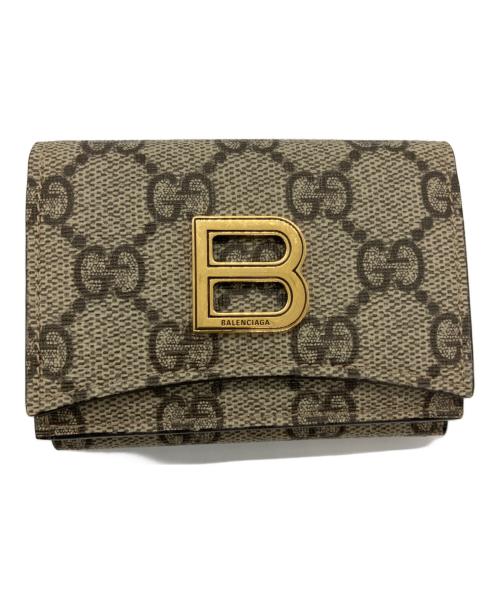 BALENCIAGA（バレンシアガ）BALENCIAGA (バレンシアガ) GUCCI (グッチ) ザ ハッカープロジェクト ミニウォレット ベージュの古着・服飾アイテム