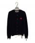 PLAY COMME des GARCONS（プレイコムデギャルソン）の古着「ハートワッペンカーディガン」｜ブラック