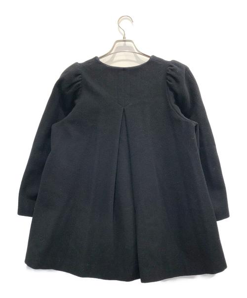 TIARA（ティアラ）TIARA (ティアラ) ギャザースリーブハーフコート ブラック サイズ:表記無しの古着・服飾アイテム