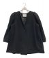TIARA（ティアラ）の古着「ギャザースリーブハーフコート」｜ブラック
