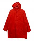 CASEY CASEYケーシーケーシー）の古着「Wax Cotton Rotherdam Parka」｜レッド