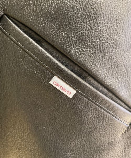 eYe COMME des GARCONS JUNYAWATANABE MAN（アイ コム デ ギャルソン ジュンヤ ワタナベ マン）eYe COMME des GARCONS JUNYAWATANABE MAN (アイ コム デ ギャルソン ジュンヤ ワタナベ マン) CarHartt (カーハート) 24AW レザー×綿コーデュロイ ブラック サイズ:Sの古着・服飾アイテム