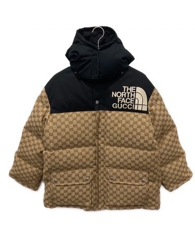 極美品 グッチ ノースフェイス GUCCI THE NORTH FACE 21AW HIMALAYAN PARKA ヒマラヤ ダウンジャケット GG柄 S ベージュ 3090054973716266_01_0335w.jpeg