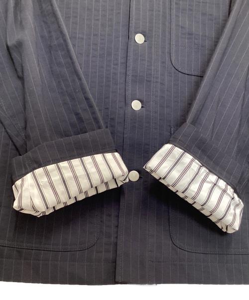 Maison Margiela（メゾンマルジェラ）Maison Margiela (メゾンマルジェラ) Indigo Herringbone Jacket ネイビー サイズ:44の古着・服飾アイテム