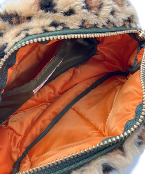 sacai（サカイ）sacai (サカイ) PORTER (ポーター) LEOPARD FAUX FUR WAIST BAG 別注レオパード柄 ウエストバッグ ブラウン×オリーブの古着・服飾アイテム