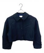 CLANEクラネ）の古着「BULKY SLEEVE CROPPED JACKET」｜ブラック