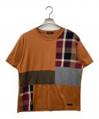 BLACK LABEL CRESTBRIDGEブラックレーベル クレストブリッジ）の古着「切替Tシャツ」｜ブラウン