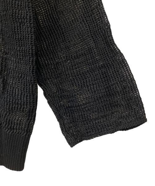 journal standard L'essage（ジャーナルスタンダード レサージュ）journal standard L'essage (ジャーナルスタンダード レサージュ) メッシュアミプルオーバー ブラック サイズ:Fの古着・服飾アイテム