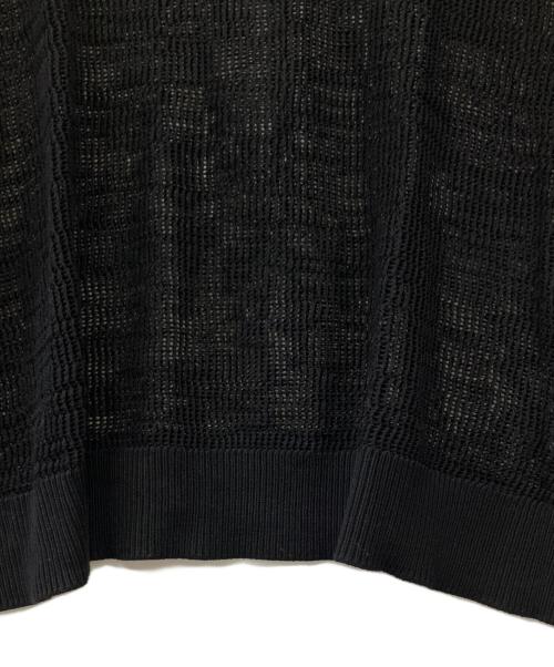 journal standard L'essage（ジャーナルスタンダード レサージュ）journal standard L'essage (ジャーナルスタンダード レサージュ) メッシュアミプルオーバー ブラック サイズ:Fの古着・服飾アイテム