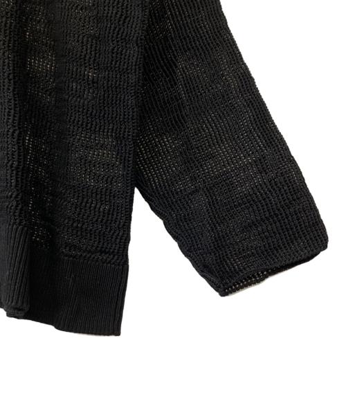 journal standard L'essage（ジャーナルスタンダード レサージュ）journal standard L'essage (ジャーナルスタンダード レサージュ) メッシュアミプルオーバー ブラック サイズ:Fの古着・服飾アイテム