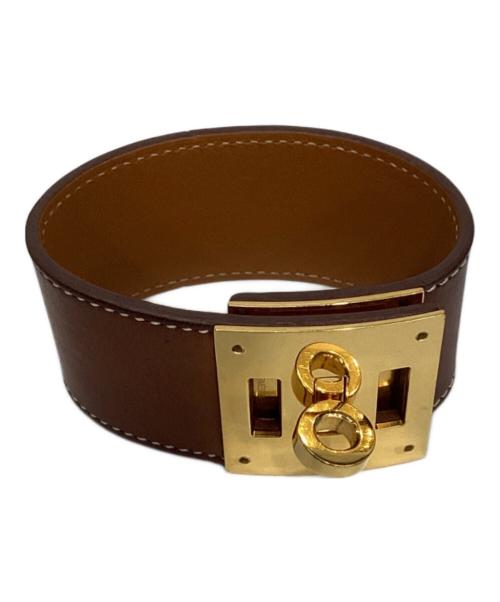 HERMES（エルメス）HERMES (エルメス) ケリー ドッグ ブレスレット ブラウンの古着・服飾アイテム