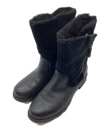 SOREL（ソレル）の古着「エミリーフォルドオーバー ミドルブーツ」｜ブラック