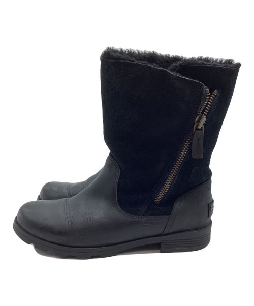 SOREL（ソレル）SOREL (ソレル) エミリーフォルドオーバー ミドルブーツ ブラック サイズ:23.5の古着・服飾アイテム