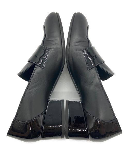 CHANEL（シャネル）CHANEL (シャネル) ココマークヒールローファー ブラック サイズ:36Cの古着・服飾アイテム