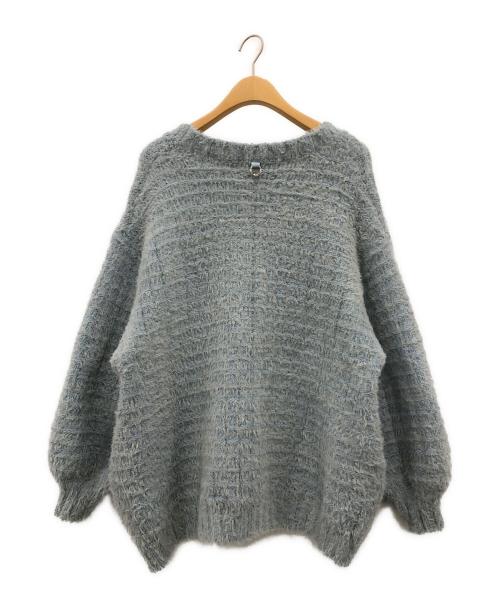 darich（ダーリッチ）darich (ダーリッチ) モールボリュームニットカーディガン サックス サイズ:ＳＩＺＥ　ＦＲＥＥの古着・服飾アイテム