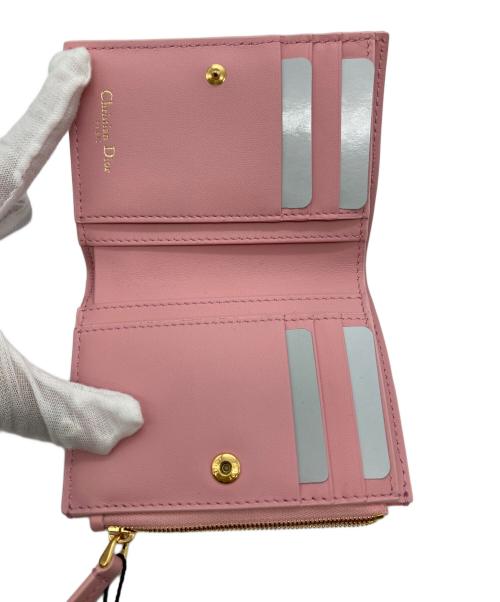 Christian Dior（クリスチャン ディオール）Christian Dior (クリスチャン ディオール) Dior Caro ダリアウォレット ピンクの古着・服飾アイテム