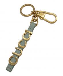 GUCCI（グッチ）の古着「スクリプト キーチェーン」｜ブルー