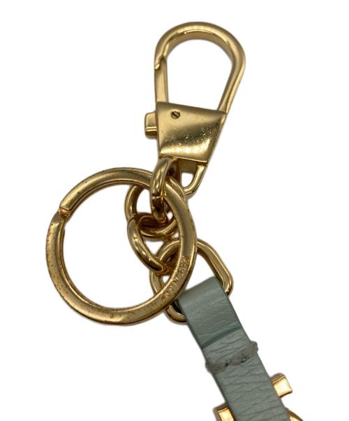 GUCCI（グッチ）GUCCI (グッチ) スクリプト キーチェーン ブルーの古着・服飾アイテム