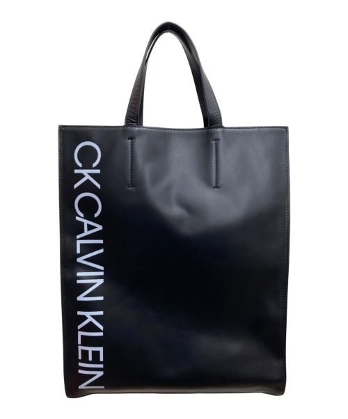 ck Calvin Klein（シーケーカルバンクライン）ck Calvin Klein (シーケーカルバンクライン) レザー2WAYバッグ ブラックの古着・服飾アイテム