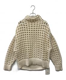 MIESROHE（ミースロエ）の古着「BIGアイレットニット」｜アイボリー