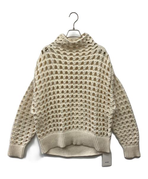 MIESROHE（ミースロエ）MIESROHE (ミースロエ) BIGアイレットニット アイボリー サイズ:Fの古着・服飾アイテム