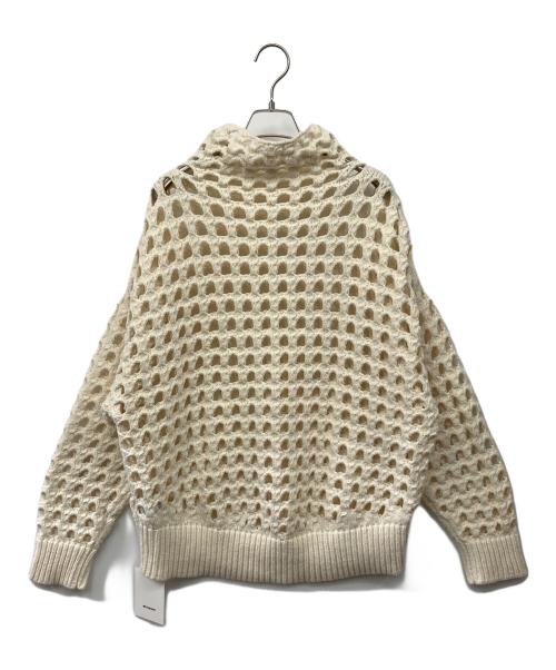 MIESROHE（ミースロエ）MIESROHE (ミースロエ) BIGアイレットニット アイボリー サイズ:Fの古着・服飾アイテム