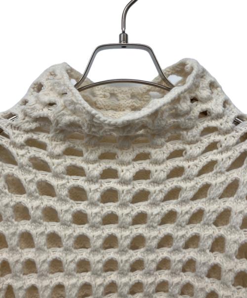 MIESROHE（ミースロエ）MIESROHE (ミースロエ) BIGアイレットニット アイボリー サイズ:Fの古着・服飾アイテム