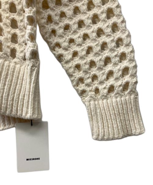 MIESROHE（ミースロエ）MIESROHE (ミースロエ) BIGアイレットニット アイボリー サイズ:Fの古着・服飾アイテム