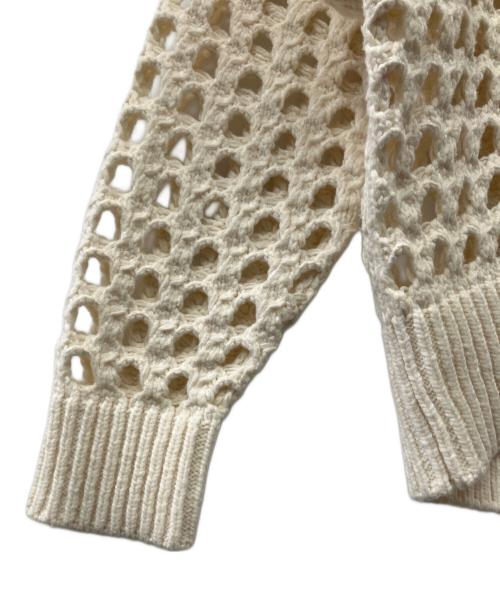 MIESROHE（ミースロエ）MIESROHE (ミースロエ) BIGアイレットニット アイボリー サイズ:Fの古着・服飾アイテム