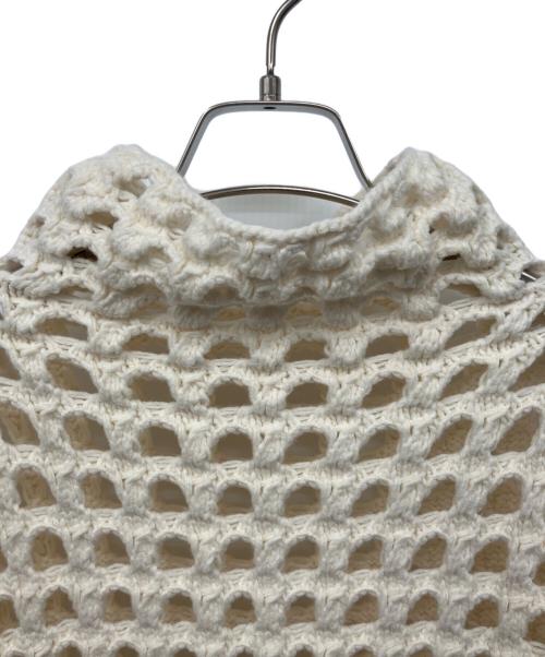 MIESROHE（ミースロエ）MIESROHE (ミースロエ) BIGアイレットニット アイボリー サイズ:Fの古着・服飾アイテム
