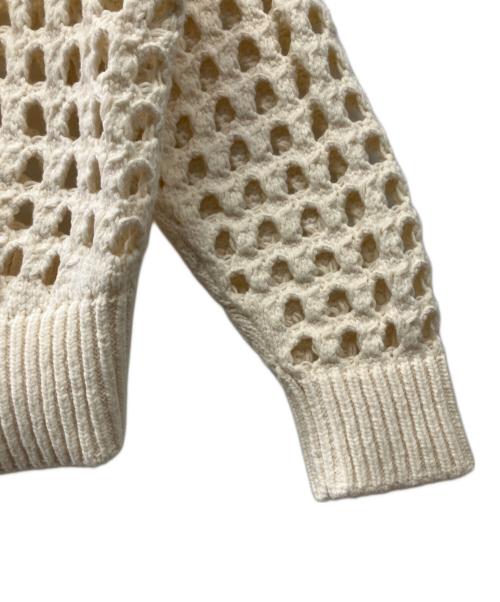 MIESROHE（ミースロエ）MIESROHE (ミースロエ) BIGアイレットニット アイボリー サイズ:Fの古着・服飾アイテム