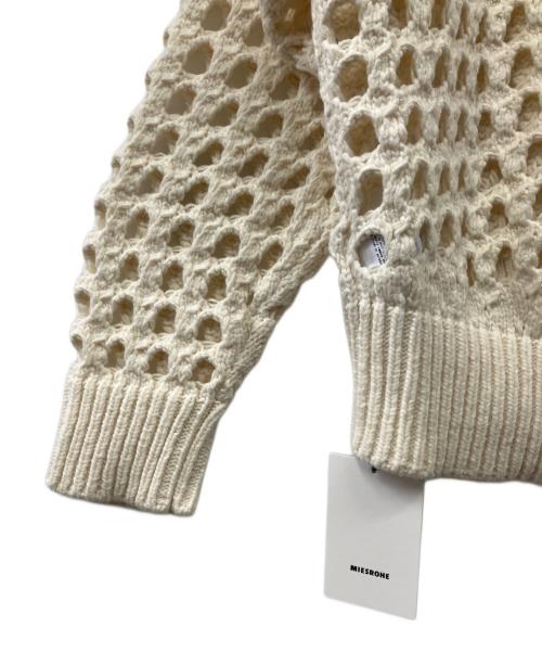 MIESROHE（ミースロエ）MIESROHE (ミースロエ) BIGアイレットニット アイボリー サイズ:Fの古着・服飾アイテム