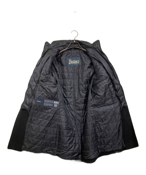 HERNO（ヘルノ）HERNO (ヘルノ) ライナー付チェスターコート ブラック サイズ:44の古着・服飾アイテム
